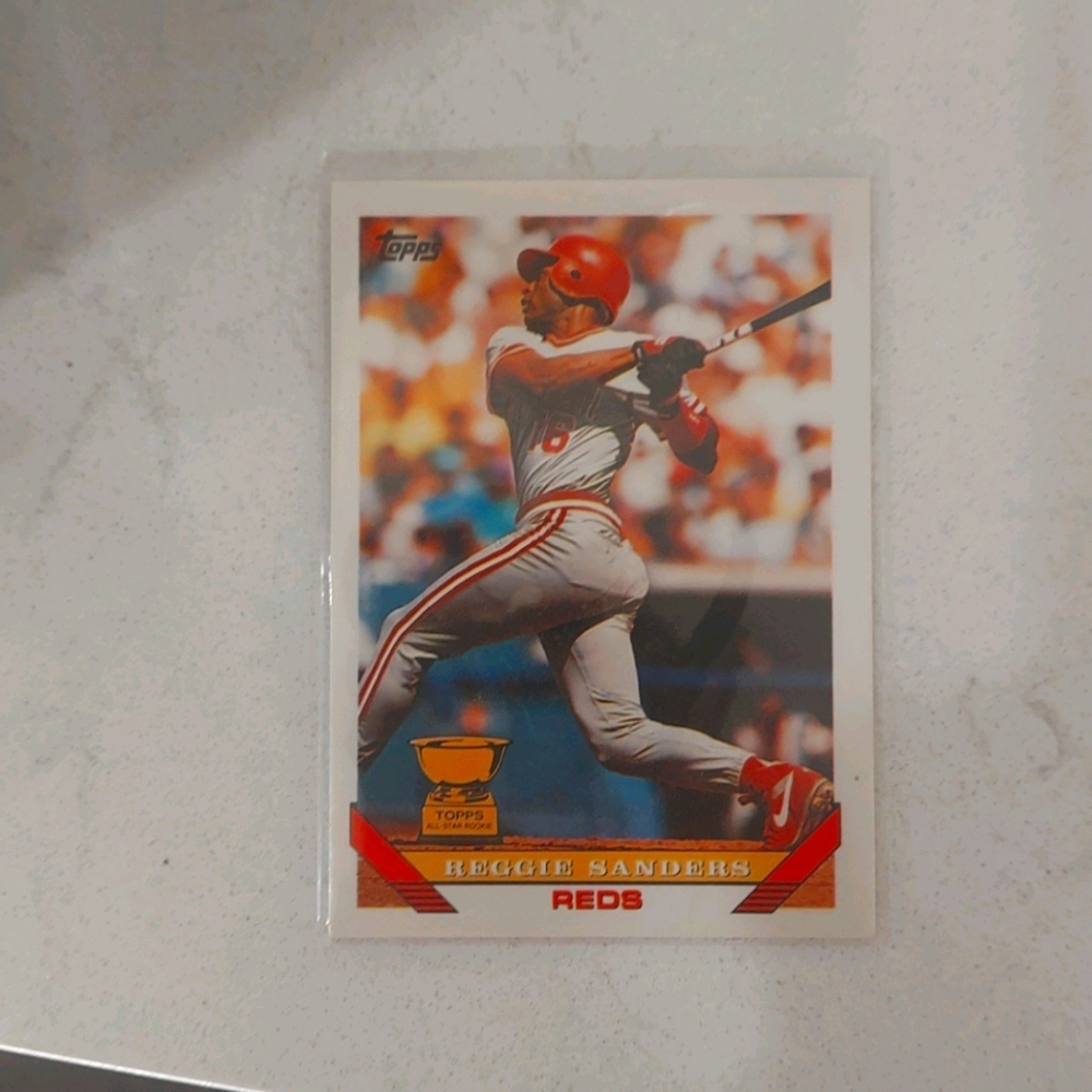 Cincinnati reds rookie Reggie sanders topps card